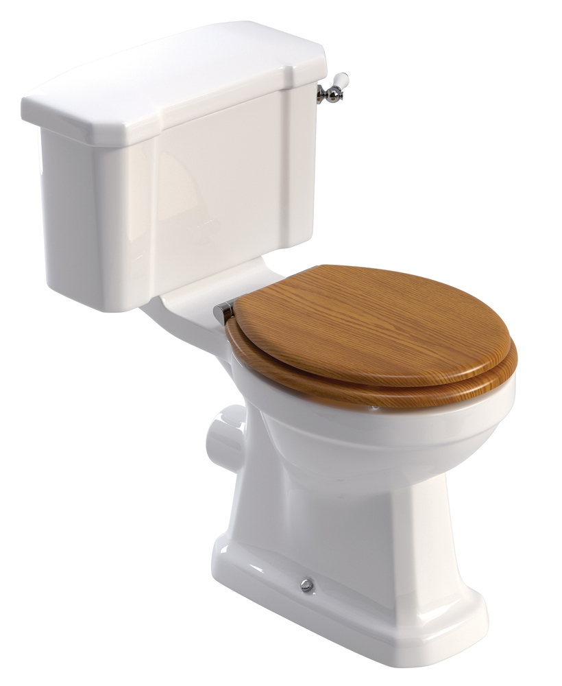 Westbury Close Coupled WC-Oak MDF Soft Close Seat